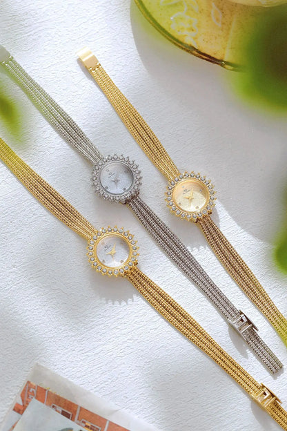 Wheat Ear Rhinestone Jewelry Watch