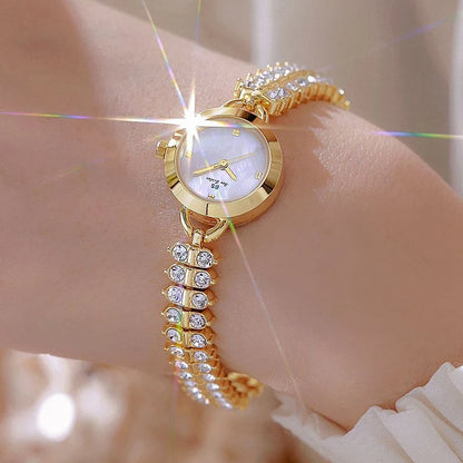 Diamond Encrusted Petite Chain Watch