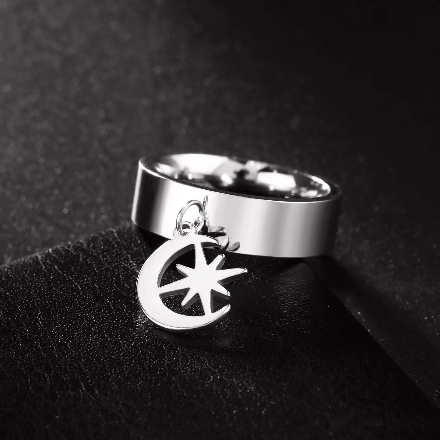 Minimalist Floral Stainless Steel Ring