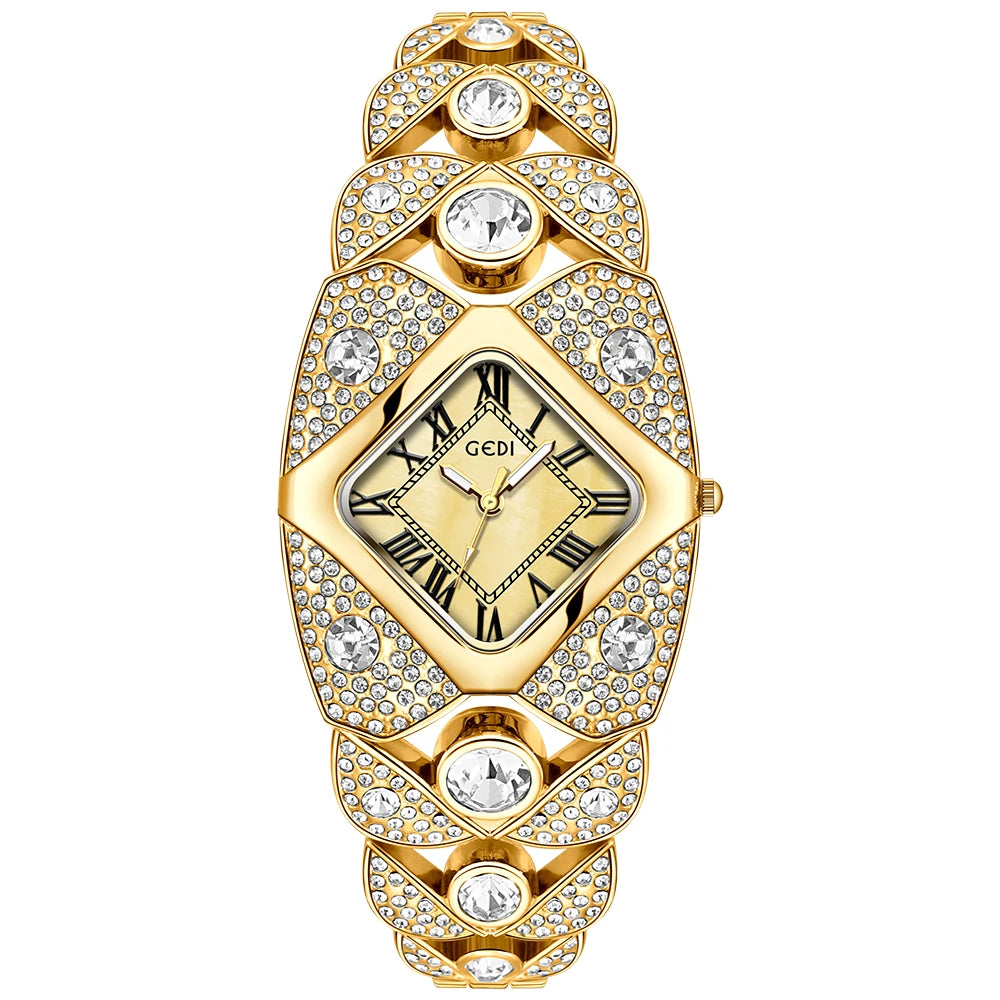 Roman Numeral Full Diamond Watch