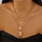 Multilayer Evil Eye Pearl Necklace
