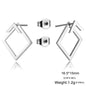 Geometric Minimalist Gold Stud Earrings