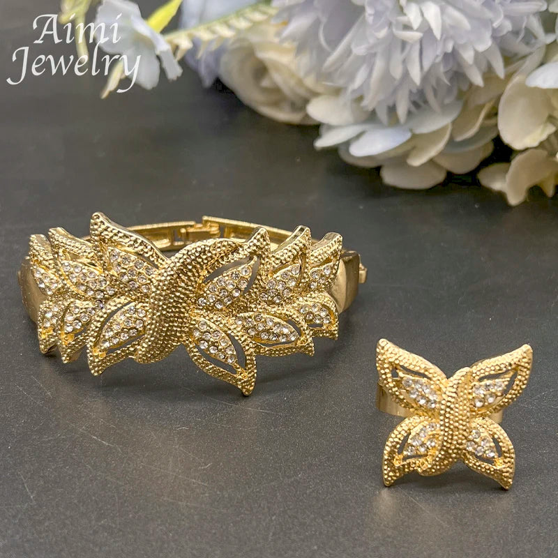 18K Gold Plated African Set