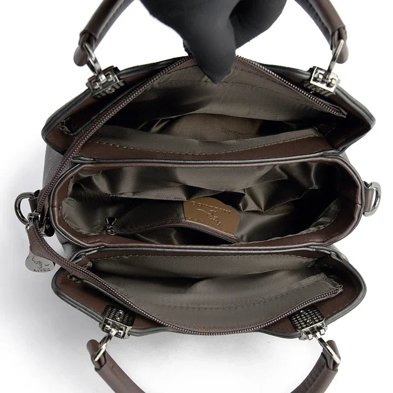 Iconic Grained Leather Crossbody Bag