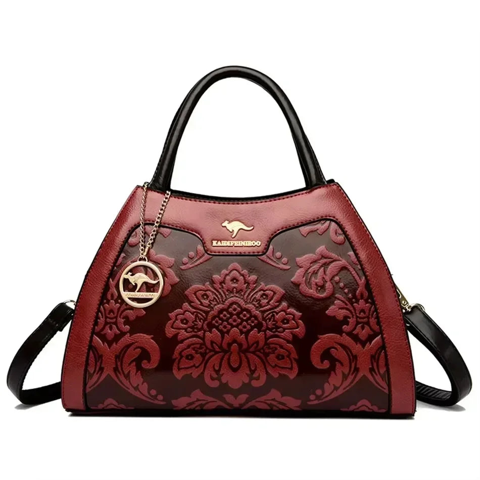 Iconic Grained Leather Crossbody Bag