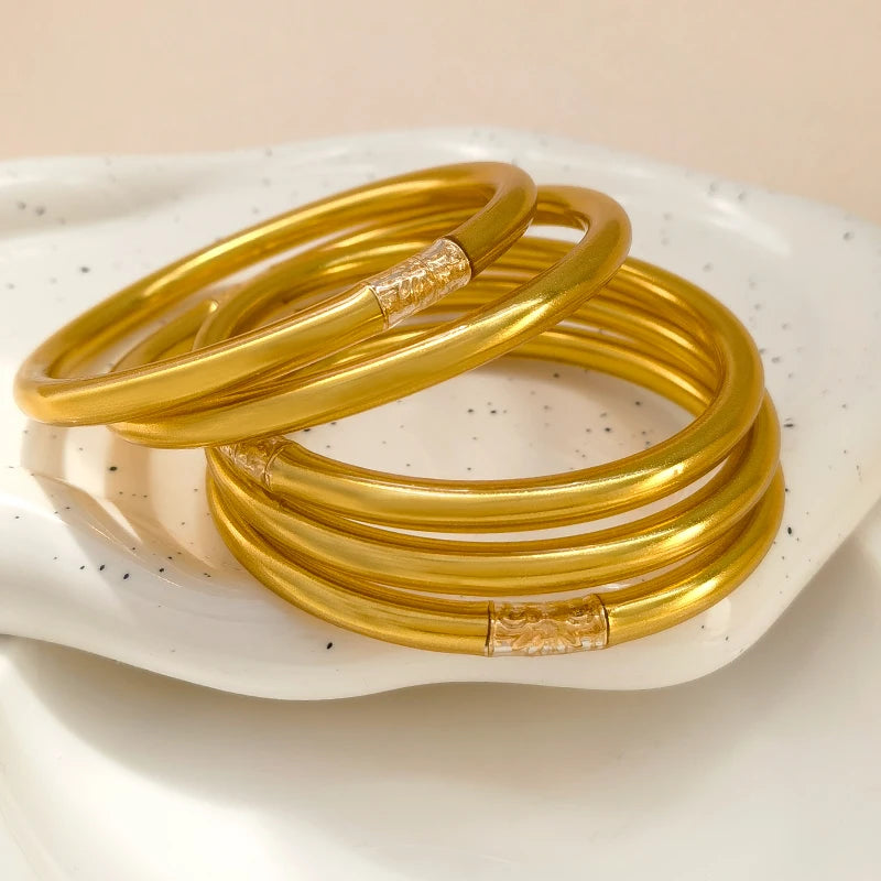 Silicone Soft Gilded Party Bangles