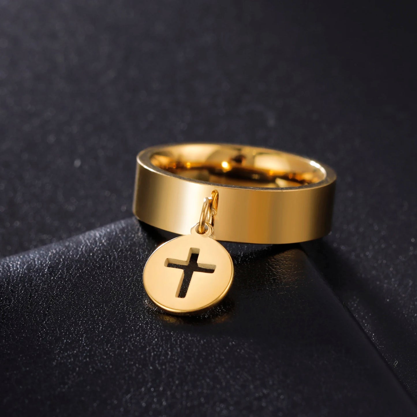 Minimalist Floral Stainless Steel Ring