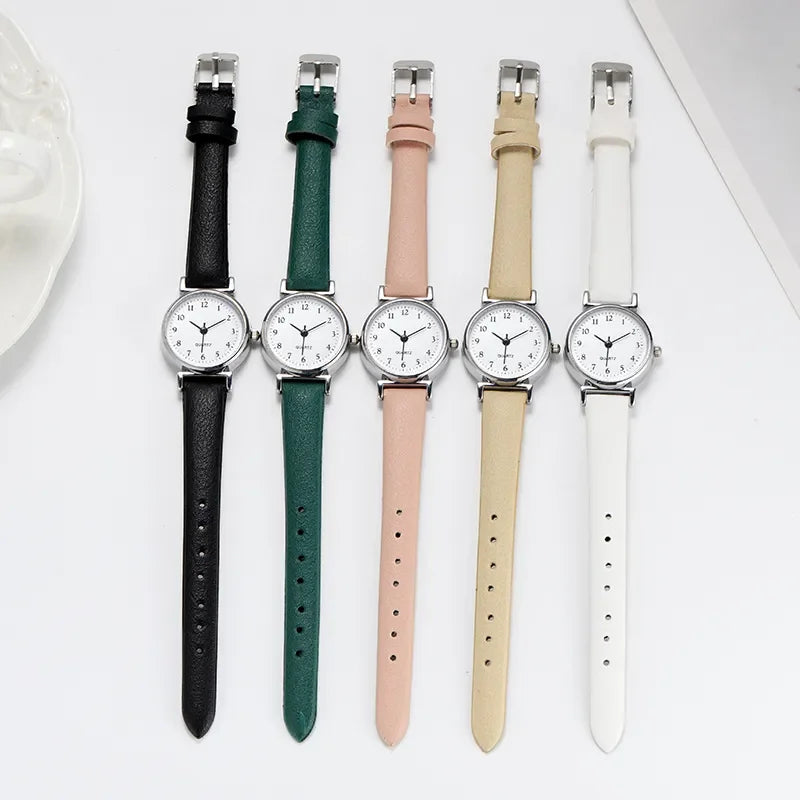 Classic Round Leather Popular Watch