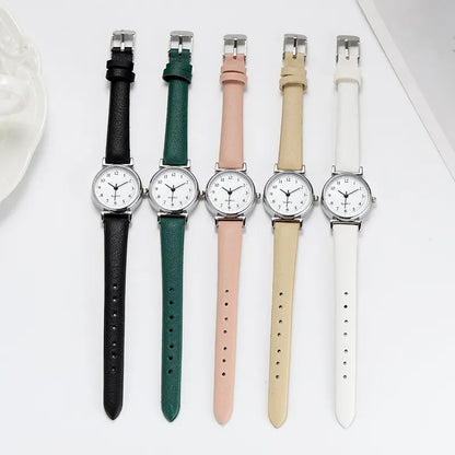 Classic Round Leather Popular Watch