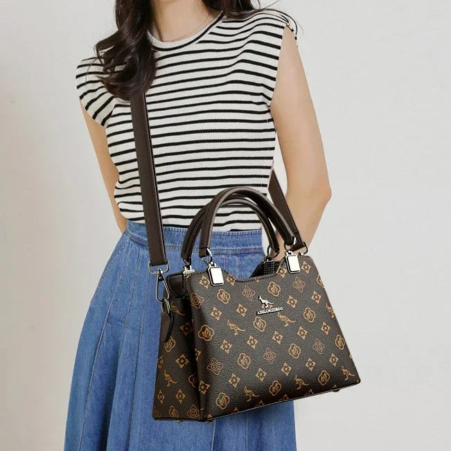 Iconic Grained Leather Crossbody Bag