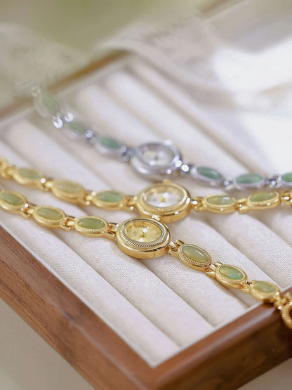Jade Bead Bracelet Jewelry Watch