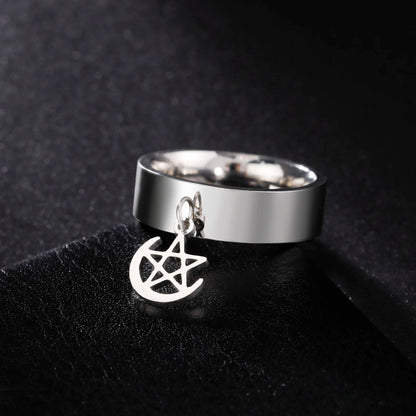 Minimalist Floral Stainless Steel Ring