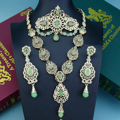 Arabic Crystal Bridal Jewelry Set