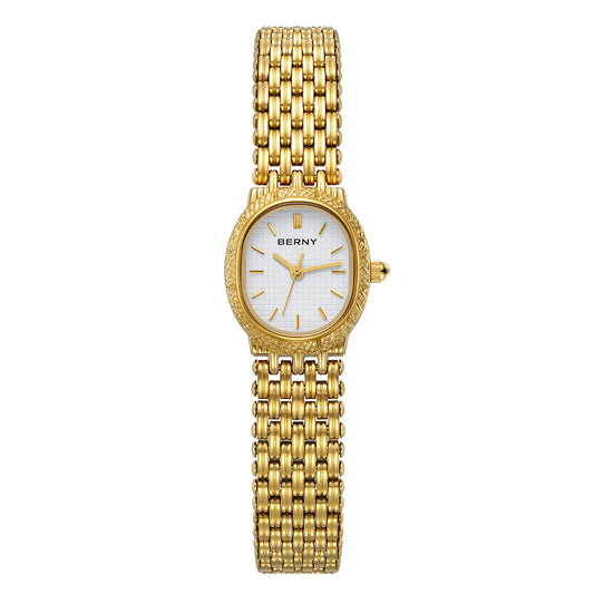 Gilded Brilliance Jewelry Bracelet Watch