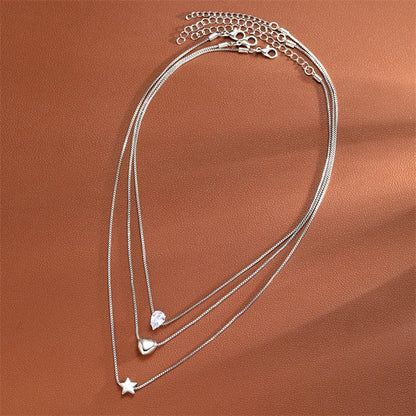Multilayer Evil Eye Pearl Necklace