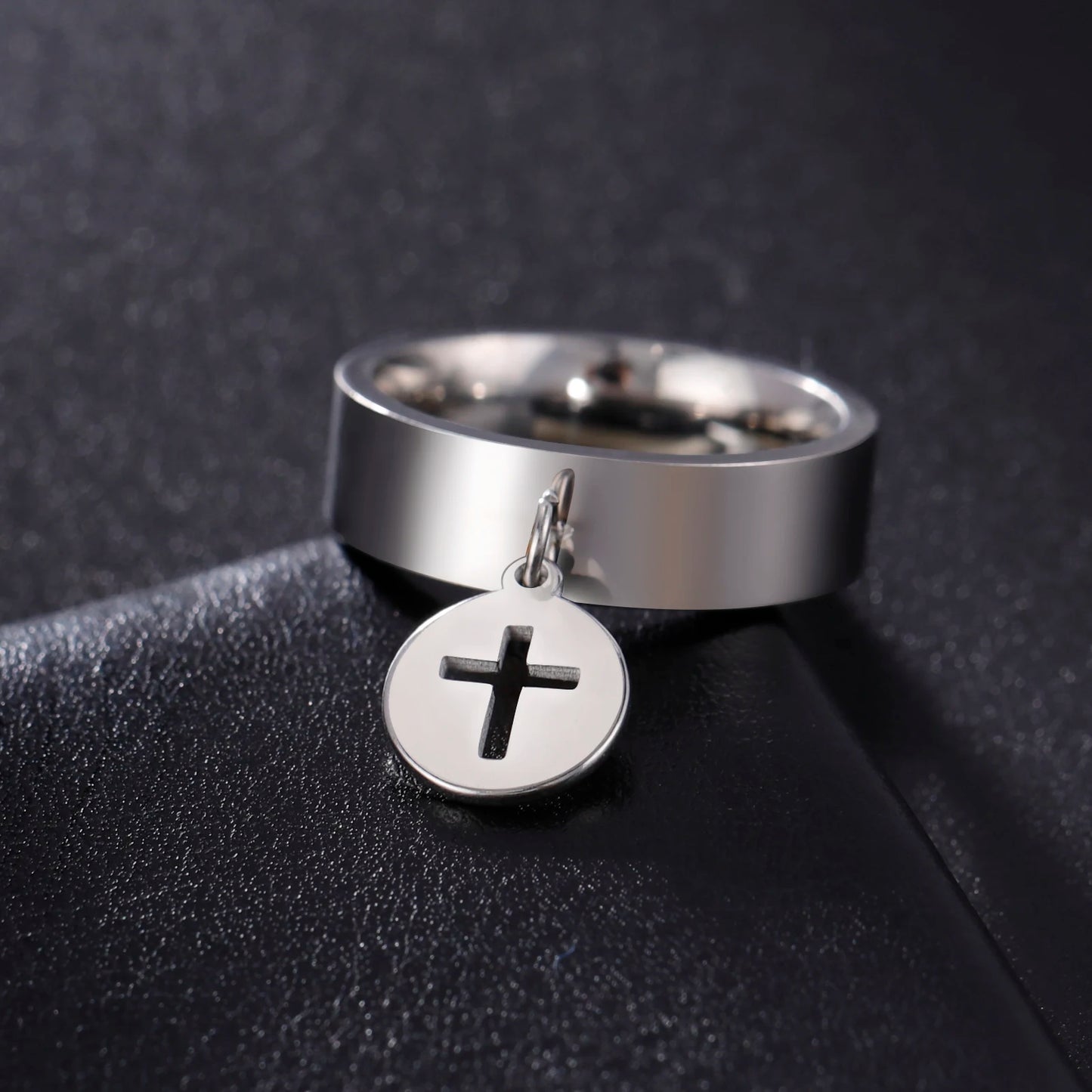 Minimalist Floral Stainless Steel Ring