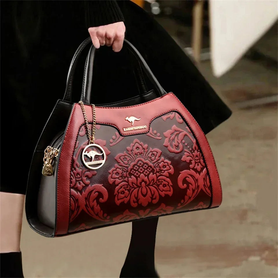 Iconic Grained Leather Crossbody Bag