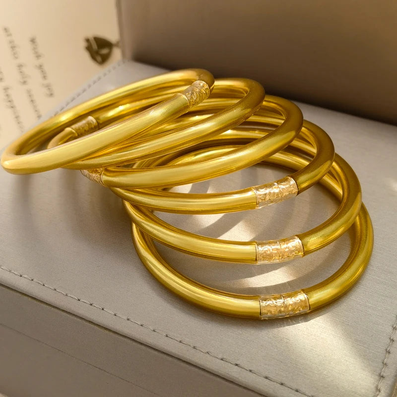 Silicone Soft Gilded Party Bangles