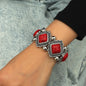 Vintage Elastic Statement Bead Bracelet