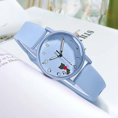 Whimsical Cat Bracelet Silicone Watch