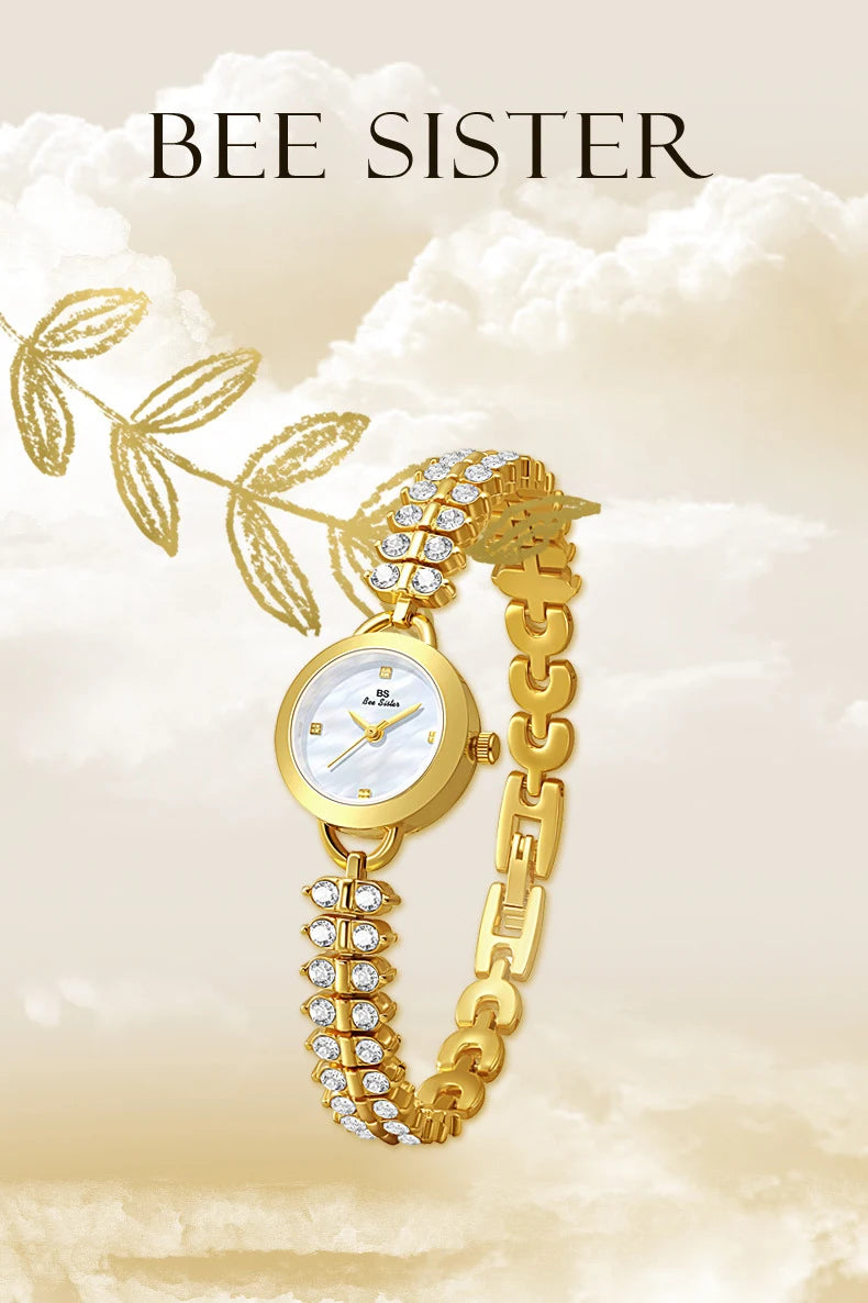 Diamond Encrusted Petite Chain Watch