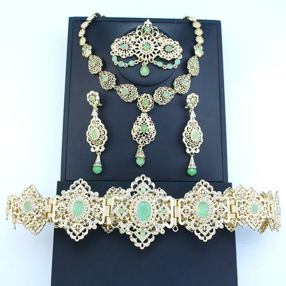 Arabic Crystal Bridal Jewelry Set