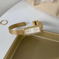 Dual-Movement Retro Square Timepiece