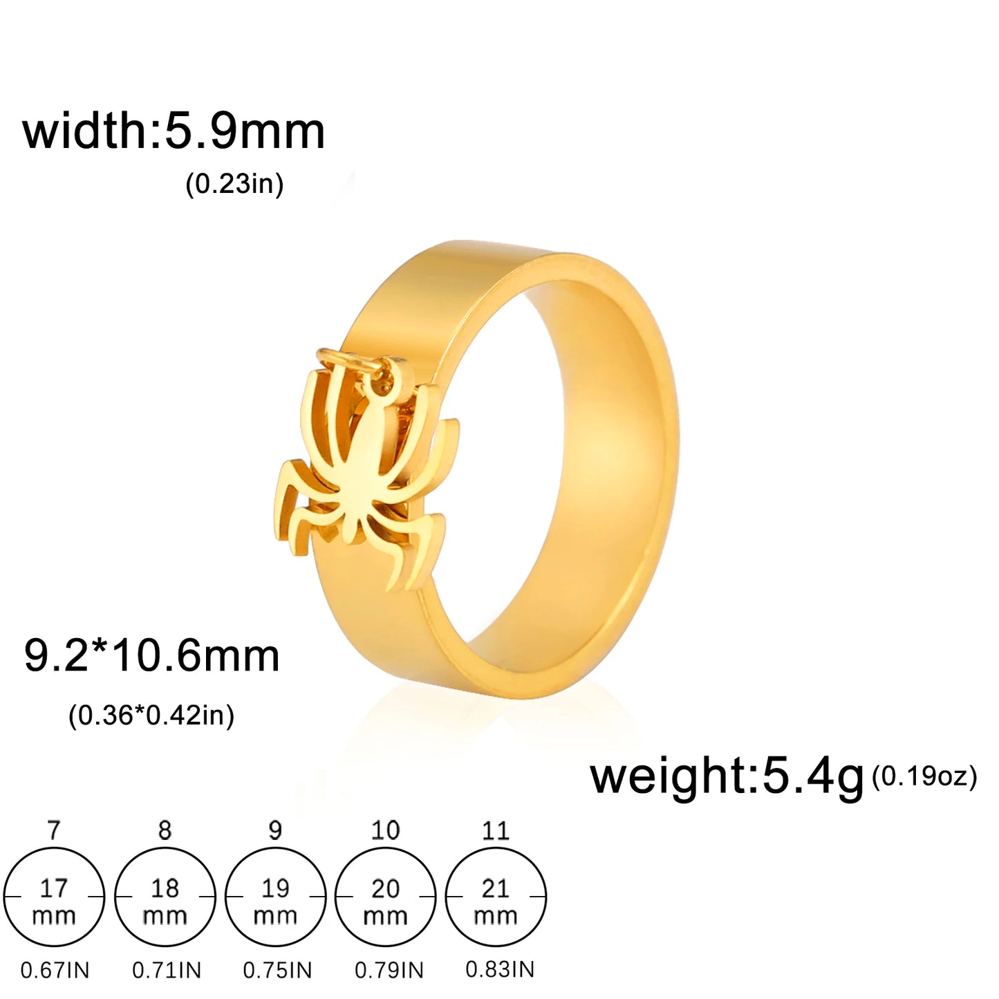 Minimalist Floral Stainless Steel Ring
