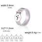 Minimalist Floral Stainless Steel Ring