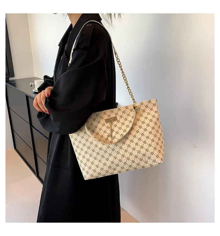 Textural Soft Leather Hanging Tote