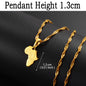 Heritage Africa Map Pendant Necklace