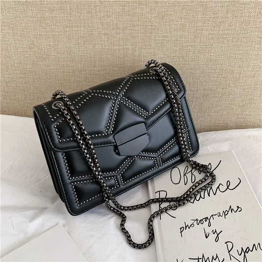 Rivet Vintage Chain Crossbody Bag