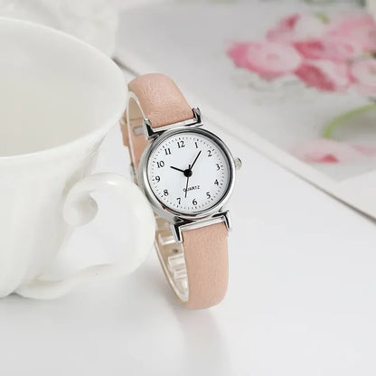 Petite Leather Classic Round Watch