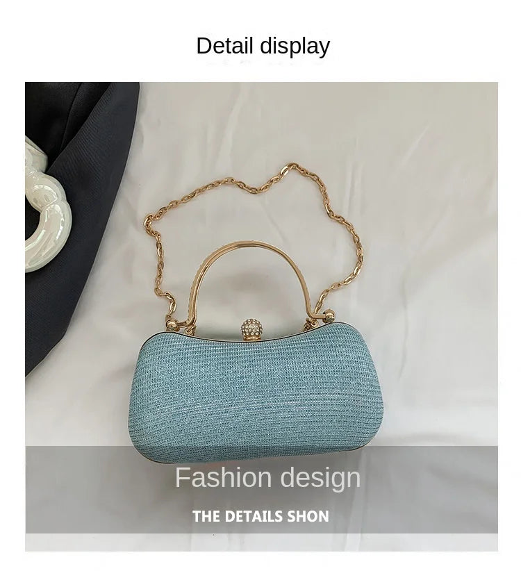 Sculpted Heart Metal Evening Clutch