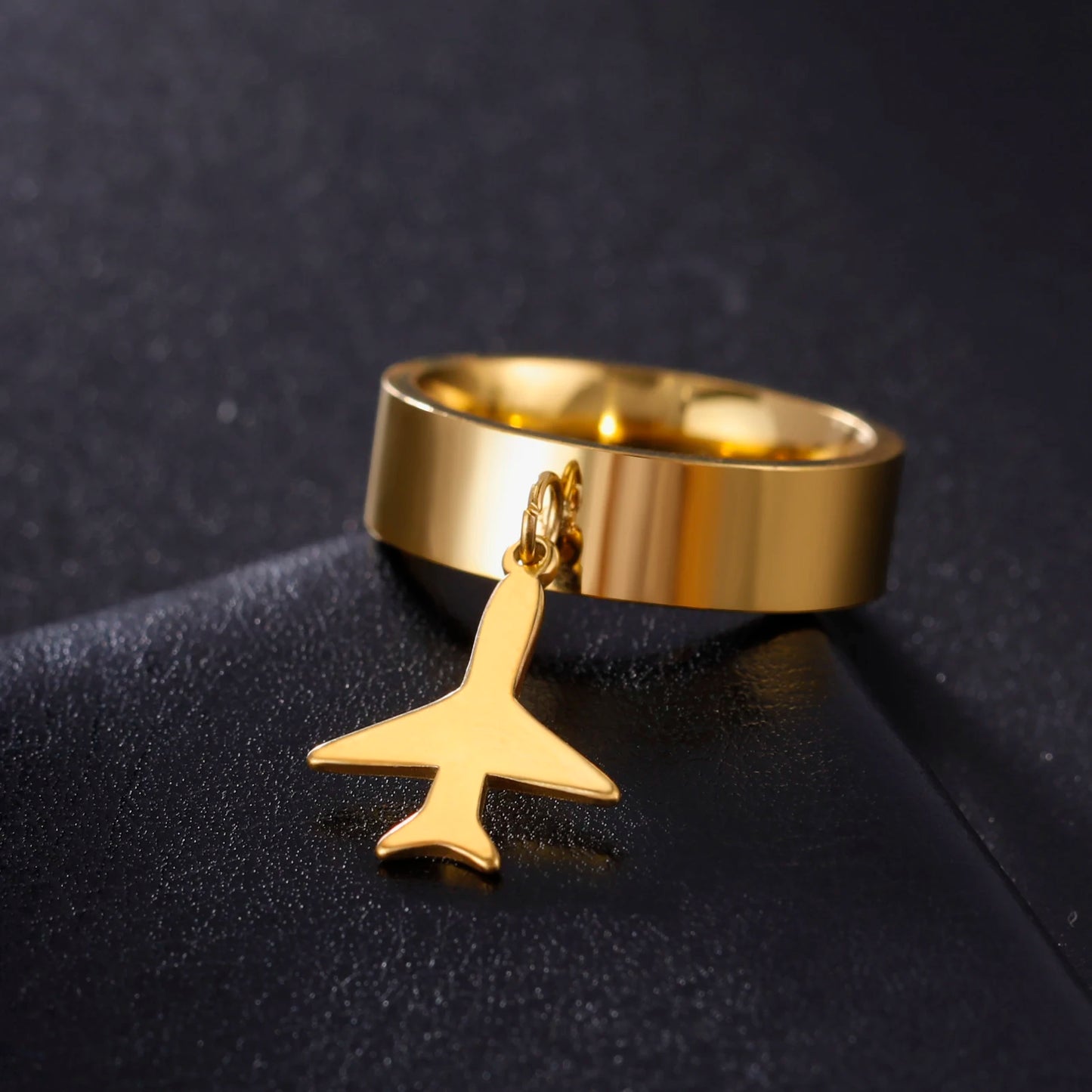 Minimalist Floral Stainless Steel Ring