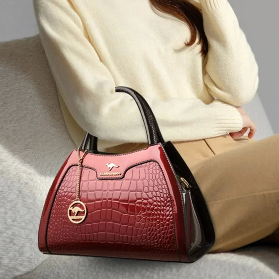 Iconic Grained Leather Crossbody Bag