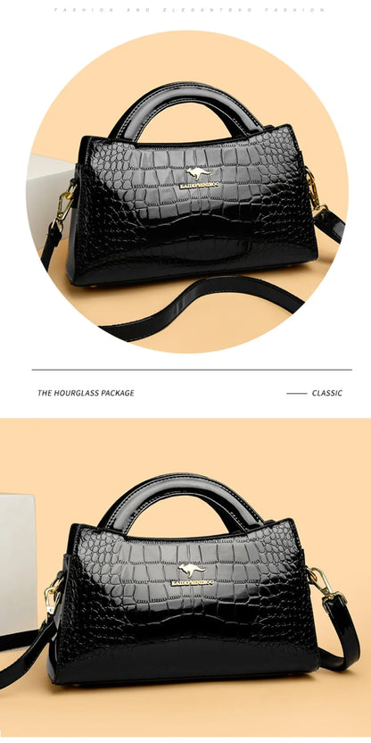 Alligator Motif Kangaroo Brand Bag