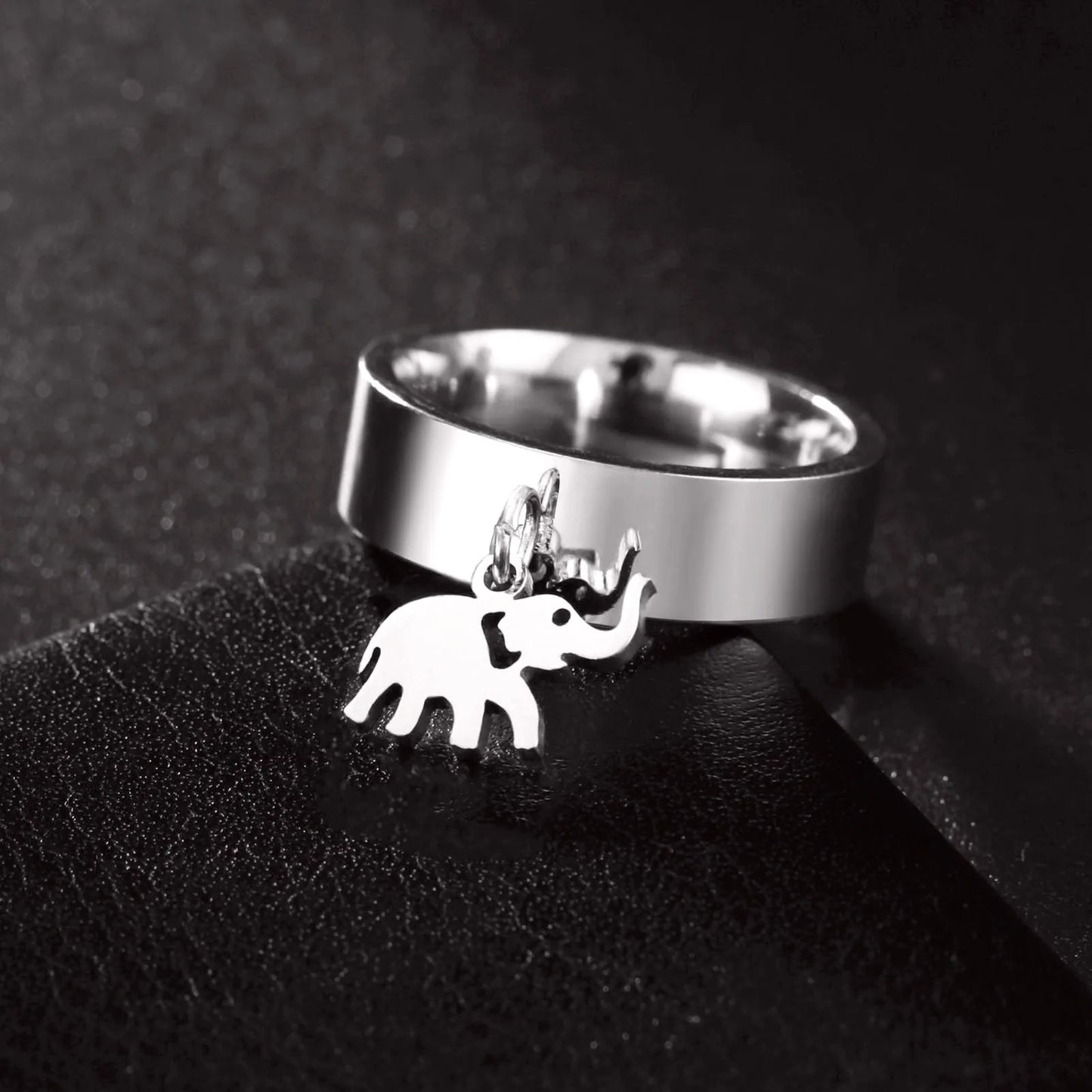 Minimalist Floral Stainless Steel Ring
