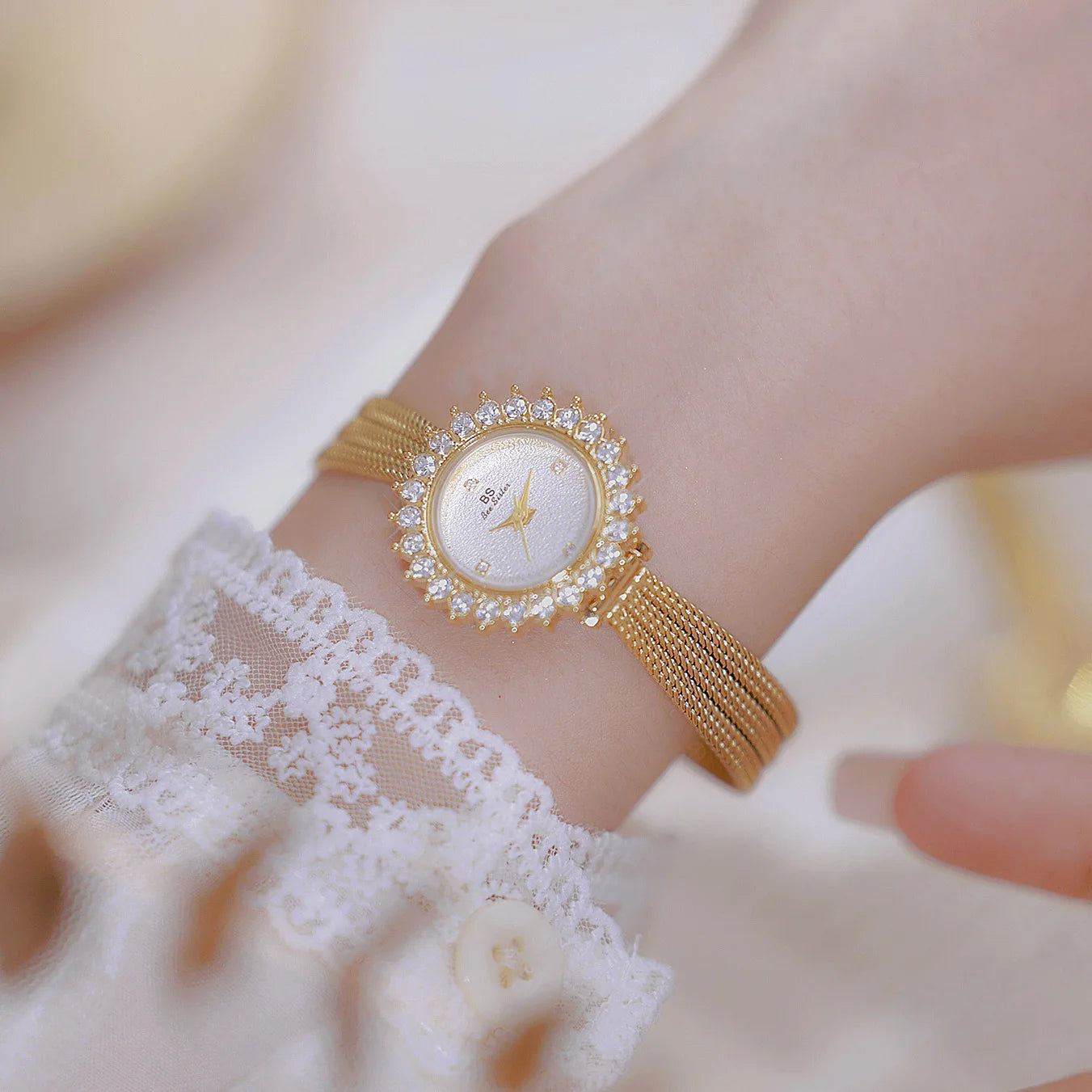 Wheat Ear Rhinestone Jewelry Watch