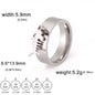 Minimalist Floral Stainless Steel Ring