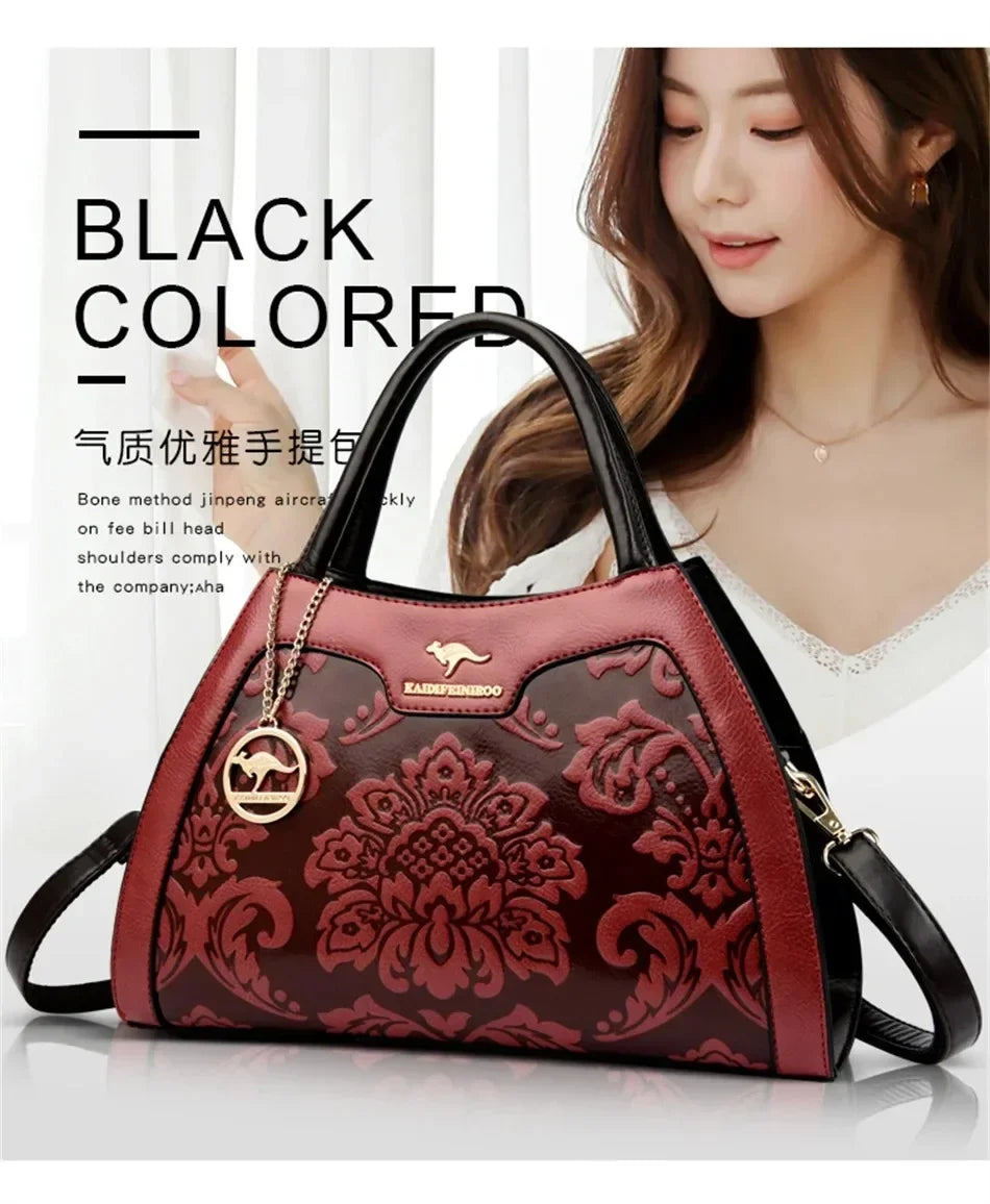 Iconic Grained Leather Crossbody Bag