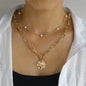 Multilayer Evil Eye Pearl Necklace