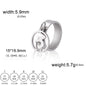 Minimalist Floral Stainless Steel Ring