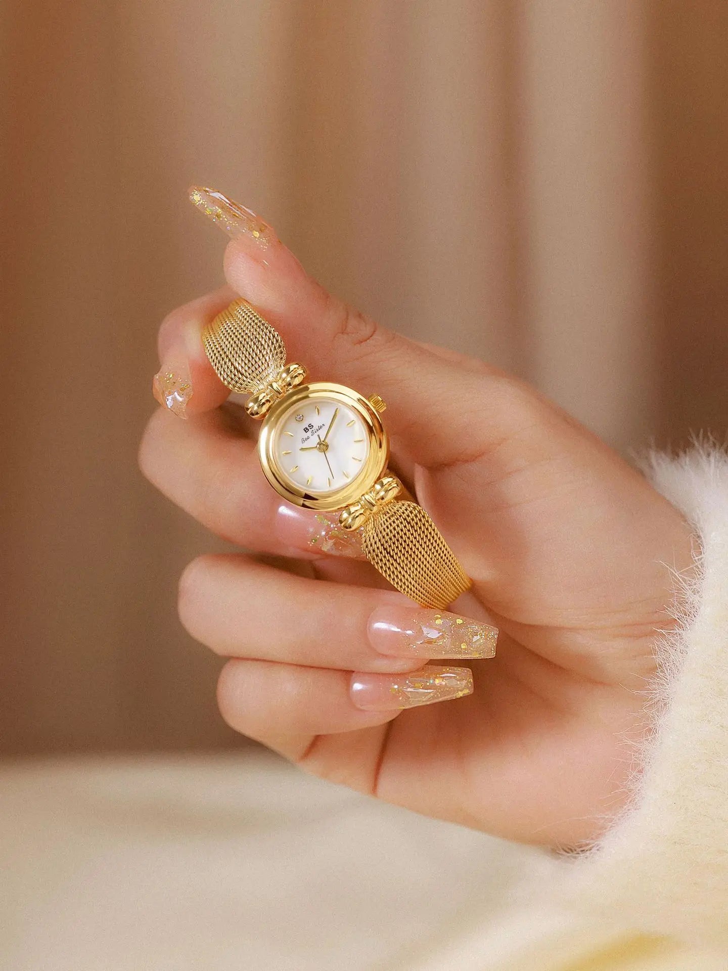 Temperament Gold Waterproof Jewelry Watch