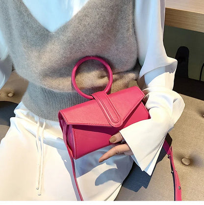 Minimalist Diagonal Designer Leather Clutch