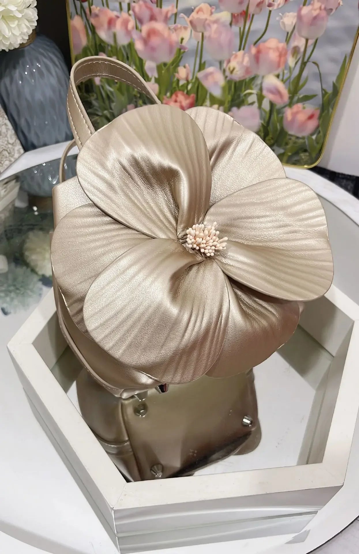 3D Flora Evening Bridal Clutch