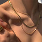 Double Layer Snake Chain Necklace