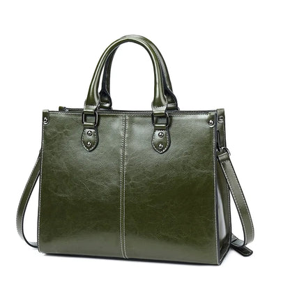 Premium Cowhide Executive Shoulder Tote