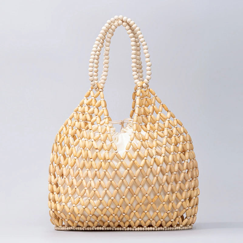 Retro Summer Handwoven Bucket Bag