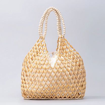 Retro Summer Handwoven Bucket Bag